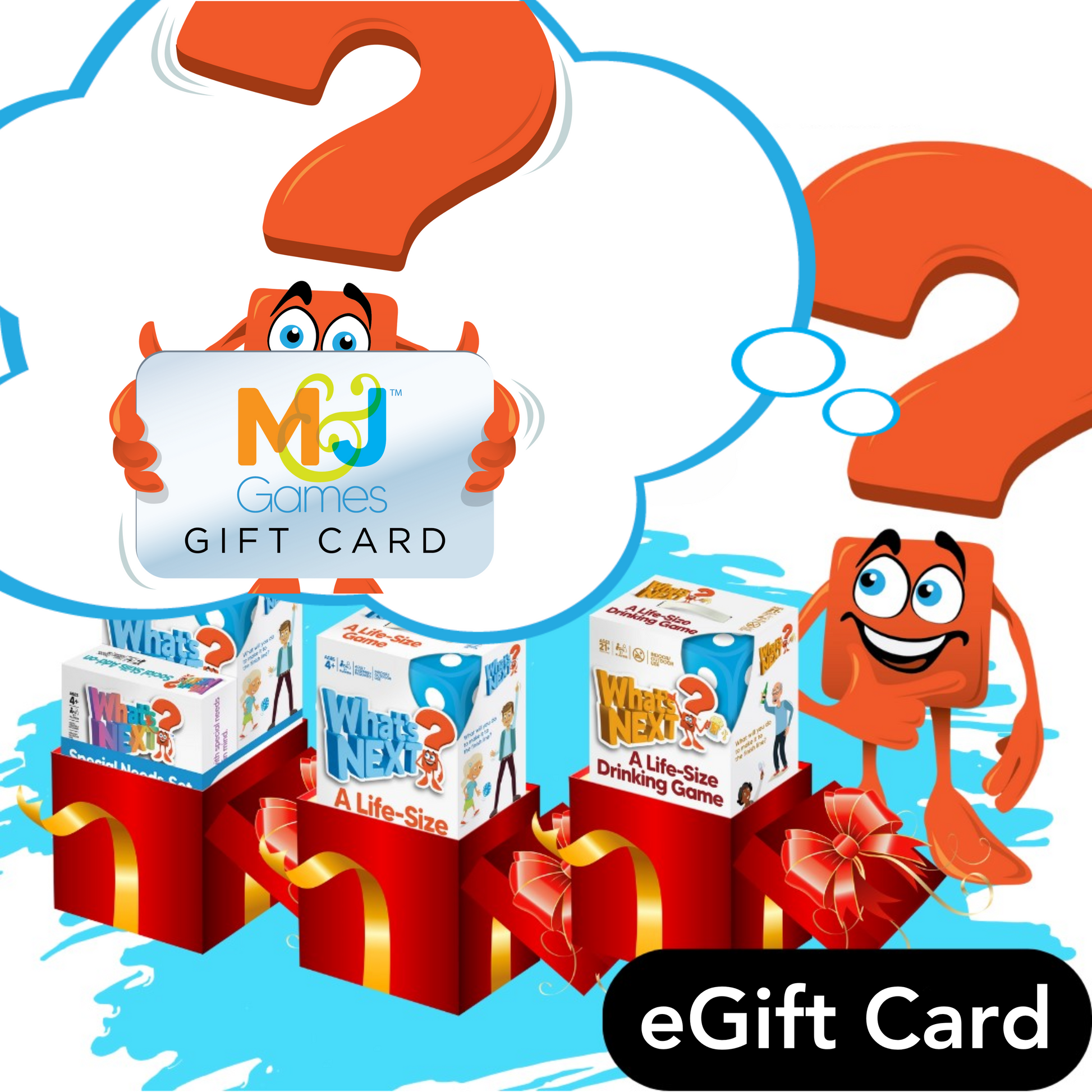 Your Family Adventure Awaits with a What's Next? Games eGift Card! - M&J Games, LLC