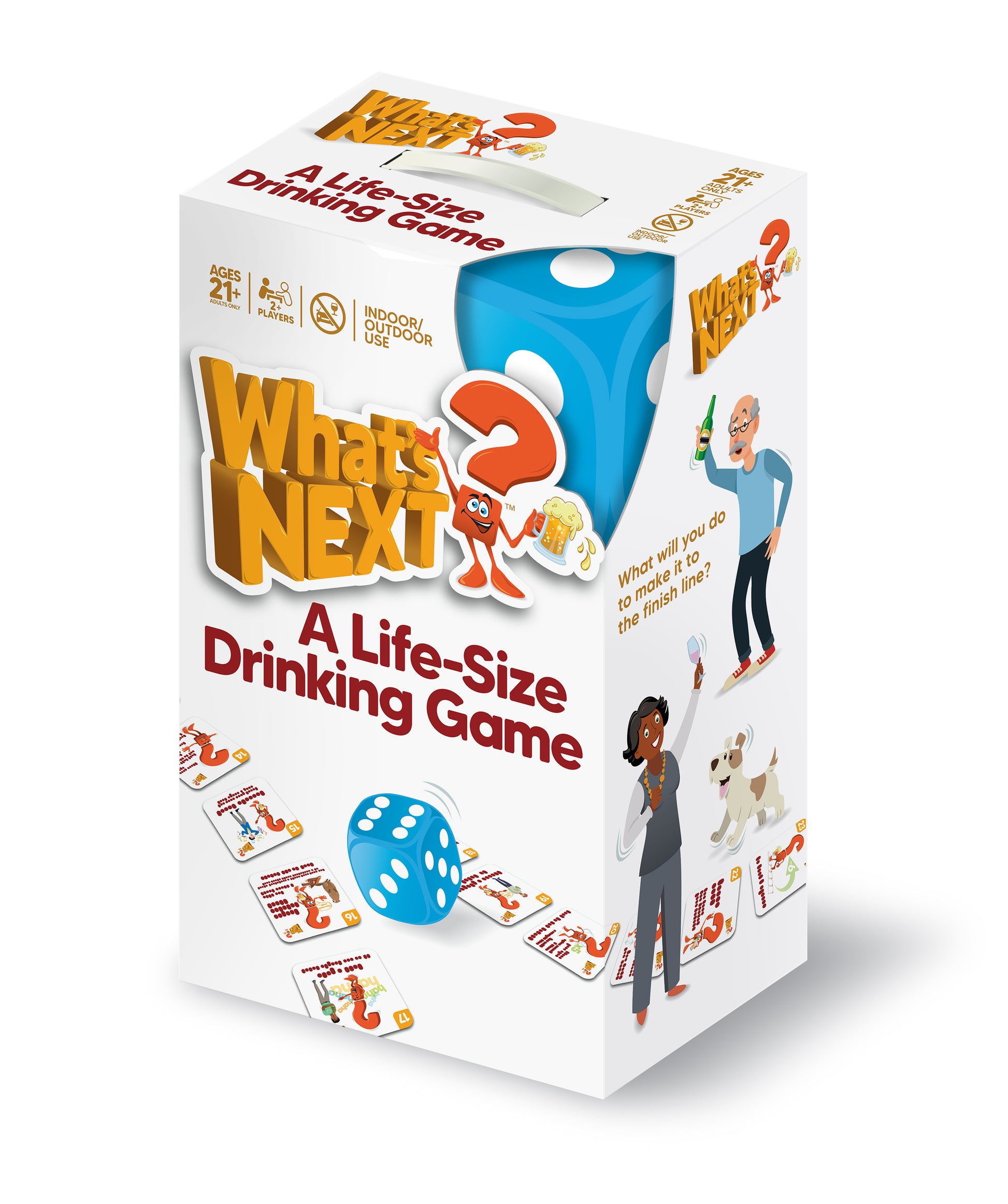 What's Next? A Life-Size Drinking Game. -  Case of 8. (WNDG1) - M&J Games, LLC